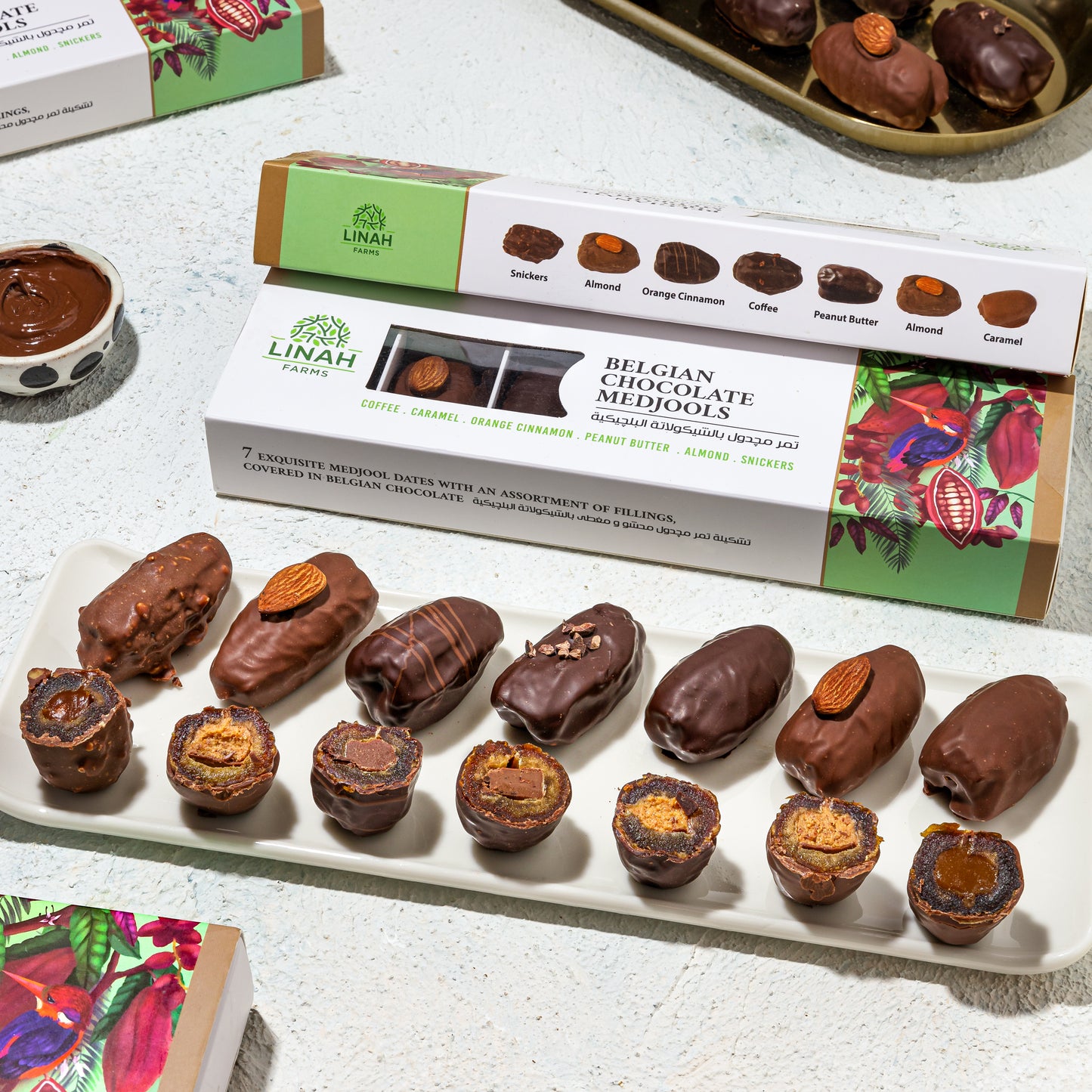 7 Piece Pack Belgian Chocolate Medjools